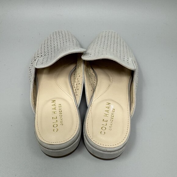 Cole Haan Paula Mule Gray Paloma Unbuckle Mule Size 6.5B Nubuck - Picture 5 of 8